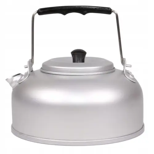 Outlet | Czajnik Turystyczny Srebrny Aluminiowy z Sitkiem Mil-Tec 800ml