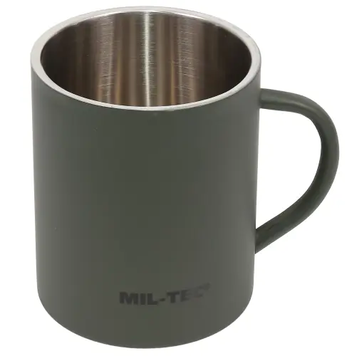 Kubek Turystyczny Mil-Tec Termiczny 450ml - Olive - Zapasy na wyczerpaniu