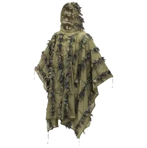 Peleryna Ponczo Kamuflaż Maskowanie Helikon Leaf Ghillie - US Woodland | Megacena