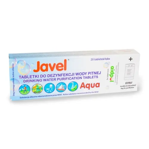 Hit cenowy - Tabletki do uzdatniania wody Javel Aqua - 20 szt.