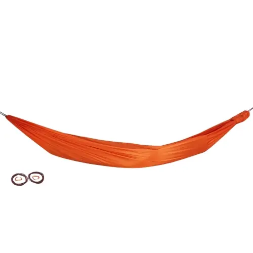 Bezpieczne zakupy - Hamak Turystyczny Bushmen ZEN 3 x 1,45 m - Orange