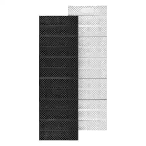 Hit sprzedaży | Karimata składana Turystyczna z Podbiciem Aluminium Nils Camp NC17103 + XPE 195 CM - Czarna