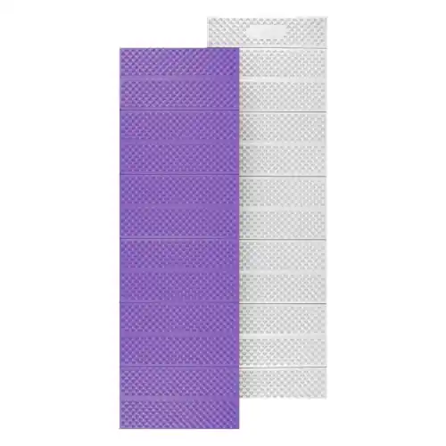Produkt ceniony przez klientów - Karimata składana Turystyczna z Podbiciem Aluminium Nils Camp NC17103 + XPE 195 CM - Fioletowa