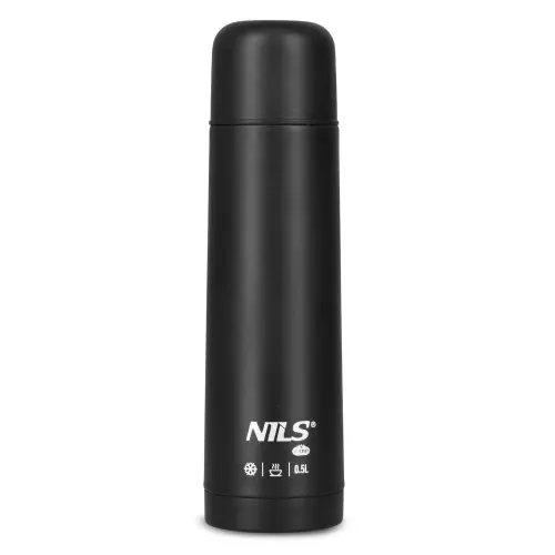 Termos Turystyczny Nils Camp NC3803 500ml - Czarny | Ostatnie sztuki