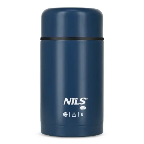 Właśnie dodano - Termos Turystyczny Obiadowy Nils Camp NC3802 1000ml - Niebieski