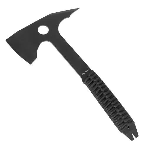 Toporek Survivalowy Taktyczny Mil-Tec Paracord Axe - Czarny - Prosto od producenta