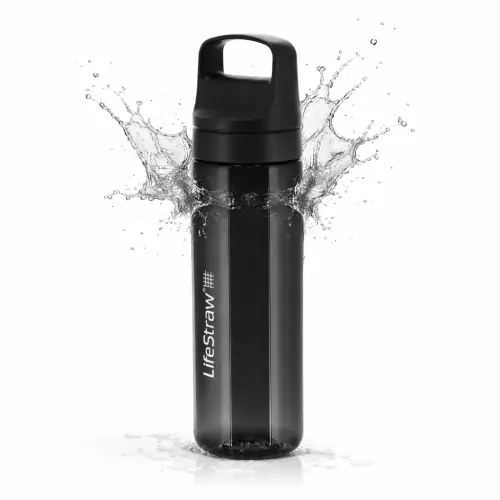 Oferta dnia | Butelka Filtrująca z Filtrem do Wody 0,65l LifeStraw Go 2.0 - Czarna