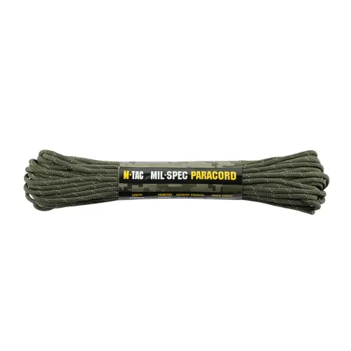 Linka Paracord 3,6 mm M-Tac 550 Mil-Spec - 30m - Ranger Green Reflective - Zostało tylko kilka sztuk