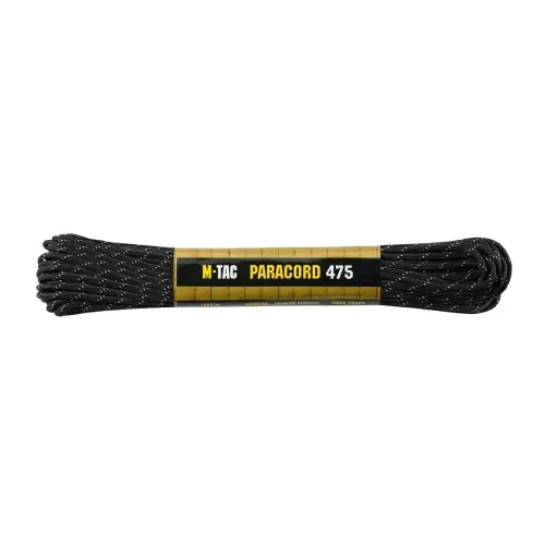 Dodaj do koszyka - Linka Paracord 3mm M-Tac 475 - 30m - Black Reflective