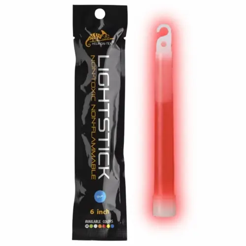 Wyprzedaż zapasów - światło Chemiczne LightStick Glow Stick świetlik Helikon 6" - Czerwone