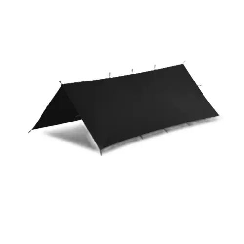 Tarp Płachta Biwakowa 2 x 2,5 m Helikon Supertarp Small - Czarny | Nie przegap okazji