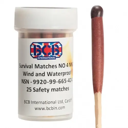 Zapałki Wodoodporne Sztormowe Survivalowe BCB Nato 25szt | Cena promocyjna