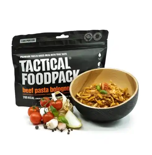 Źywność Liofilizowana Długoterminowa Danie TacticalFP Spaghetti Bolognese 580g - Duży rabat
