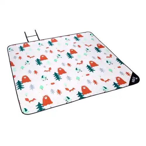 Cena producenta | Koc Plażowy Piknikowy Nils Camp NC8028 195x200cm PE + ALU - Las