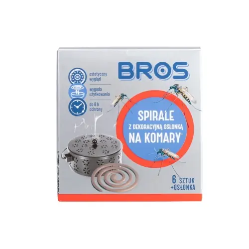 Bezpieczna płatność | Spirala Bros na Komary i Owady 6 szt z Dekoracyjną Osłonką