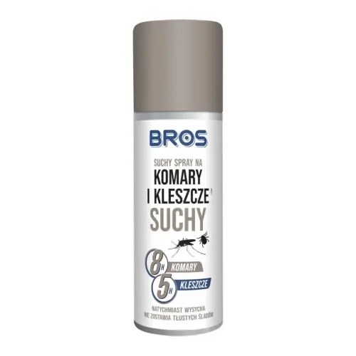 Ograniczona ilość - Suchy Spray Bros na Komary Kleszcze DEET 25% do 8 h 90 ml