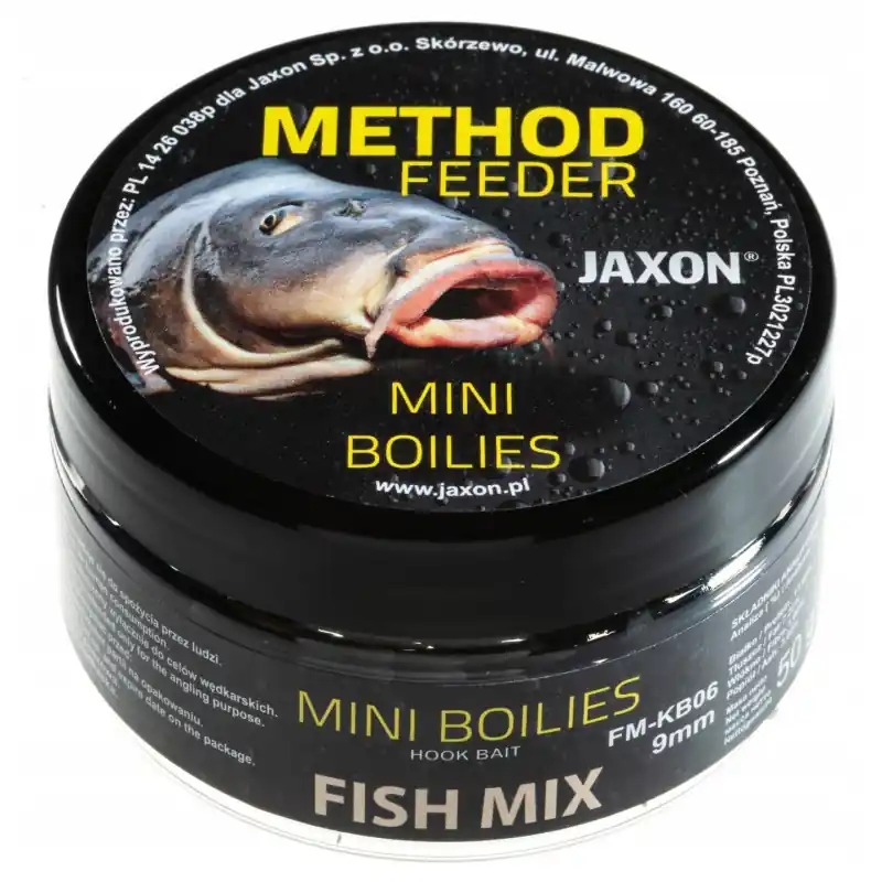 Kulki proteinowe haczykowe JAXON 9mm 50g FISH MIX | Duży rabat