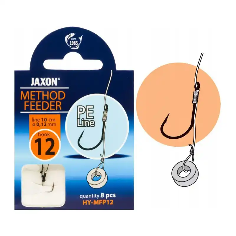 HACZYKI PLECIONKA METHOD FEEDER JAXON 8sz gumka 12 HY-MFP12 - Profesjonalna jakość