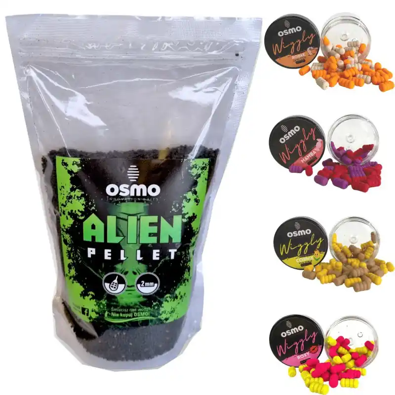Zestaw Osmo Pellet Alien 2mm + Osmo Robak Wiggly Waftersy | Na zamówienie