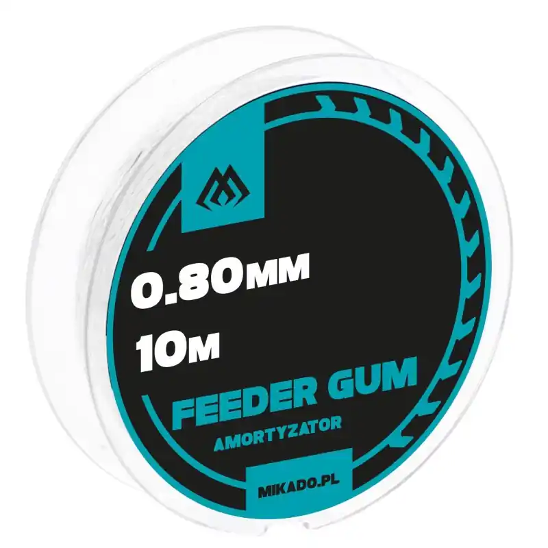 Spiesz się - AMORTYZATOR MIKADO FEEDER GUM 0,80mm/10m