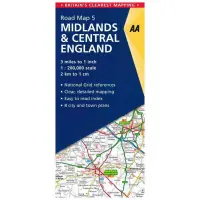 Ekspresowa dostawa - AA Wegenkaart 5 Midlands & Central England Road Map