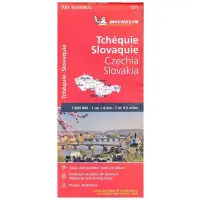 Michelin Mapa Drogowa - Mapa Geograficzna 731 Republika Czeska, Slowakije - Sprawdzony produkt