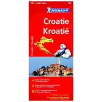Michelin Mapa Drogowa - Mapa Geograficzna 757 Kroatië 2023 | Wysyłka od ręki