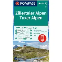 Nie przegap okazji | Kompass Mapa Spacerowa WK37 Zillertaler Alpy, Tuxer Alpy