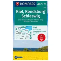 Dobra cena | Kompass Mapa Spacerowa 714 Kiel, Rendsburg, Schleswig