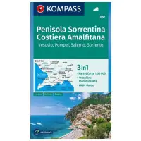 Kompass Mapa Spacerowa 682 Penisola Sorrentina, Costiera Amalfitana | Cena obniżona