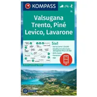 Wyprzedaż | Kompass Mapa Spacerowa 75 Valsugana, Trento, Piné, Levico, Lavarone