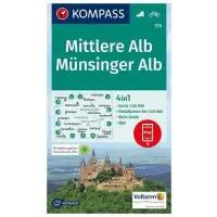 Kompass Mapa Spacerowa 779 Mittlere Alb, Münsinger Alb - Nowość w asortymencie