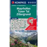 Zamów teraz - Kompass Mapa Spacerowa 037 Mayrhofen, Tuxer Tal, Zillergrund