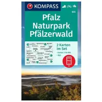 Kompass Mapa Spacerowa 826 Pfalz, Rezerwat Przyrody Pfälzerwald - Szybka dostawa