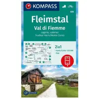 Zostało tylko kilka sztuk - Kompass Mapa Spacerowa 655 Fiemmevallei, Val MA Fiemme, Lagorai, Latemar, Trudner Horn, Monte Corno