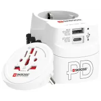 Skross SKROSS PRO LIGHT WORLD 1 USB+ 1 TYPE C PD 30 WATTS RIGID BOX | Świetna oferta