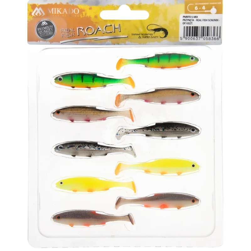 REAL FISH - MIX - 5cm (10szt) | Nowość w ofercie