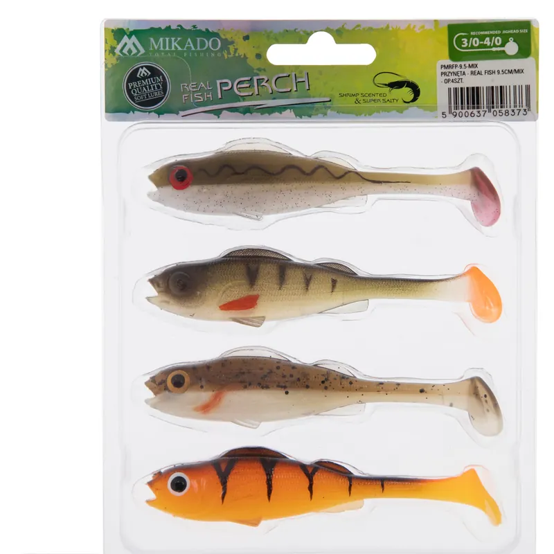 REAL FISH - MIX - 9,5cm (4szt) | Prosto z fabryki