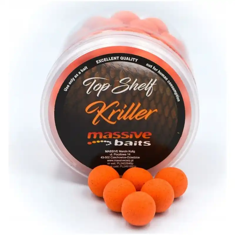 Bezpieczna płatność | Kulki Massive Baits Top Shelf Pop Up 14mm 200ml Kriller