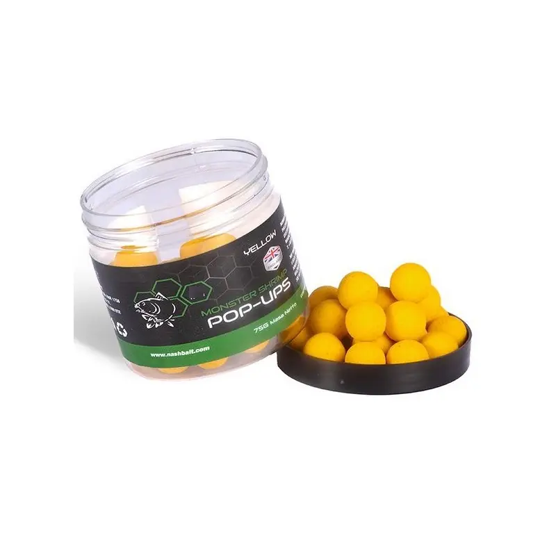 Kulki Nash Monster Shrimp Pop Ups 12mm 75g Yellow | Tylko w tym tygodniu