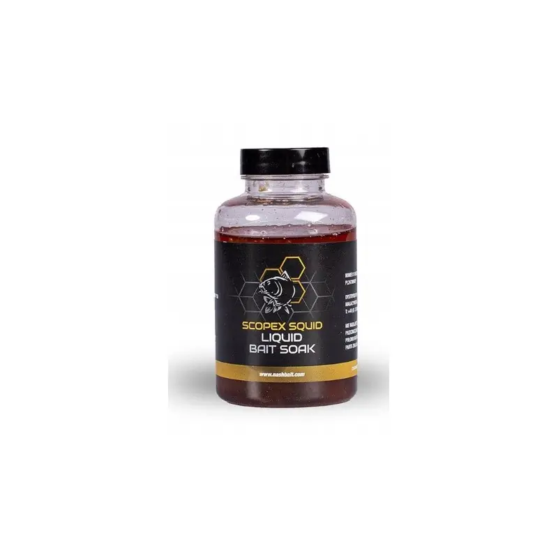 Liquid Nash Scopex Squid Bait Soak 250ml B6375 | Oszczędź więcej