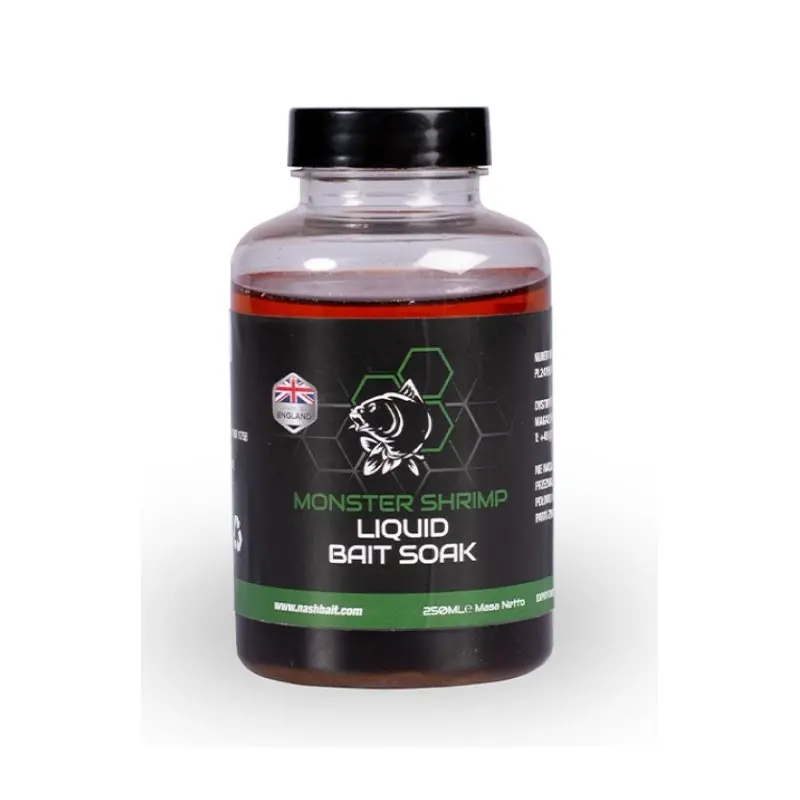 Obniżka - Nash Monster Shrimp Liquid Bait Soak 250ml