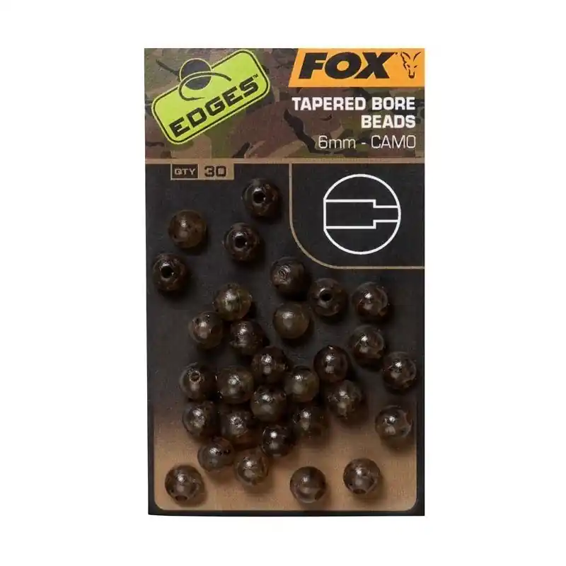 Koraliki Fox Edges Camo Tapered Bore Bead 6mm - Tylko w tym tygodniu