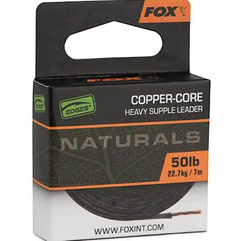 Leadcore Fox Edges Naturals Copper Core 50lb 7m | Premium