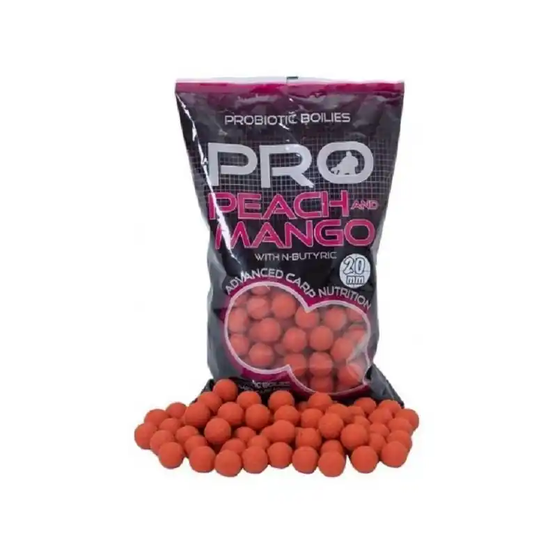 Kulki Starbaits Probiotic Peach & Mango 20mm 1kg | Końcówka serii