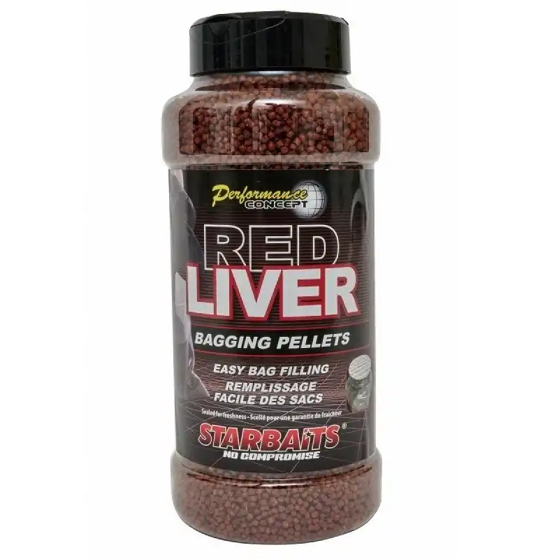 Oszczędź więcej | Starbaits Red Liver Bagging Pellets 700g