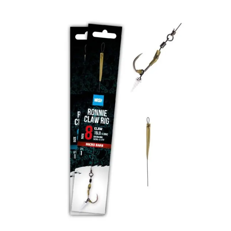 Przypon karpiowy Nash Ronnie Clw Rig Size 2 Micro Barb T6414 | Produkt ceniony przez klientów