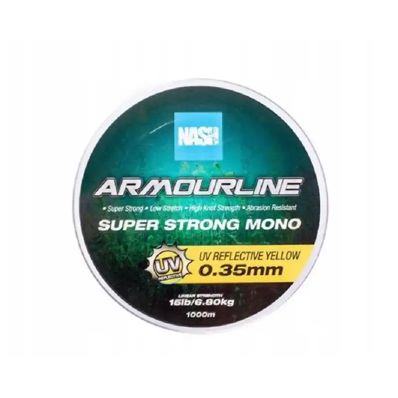 Żyłka Nash Armourline Mono UV Yellow 15lb 0.35mm 1000m - Produkt polecany