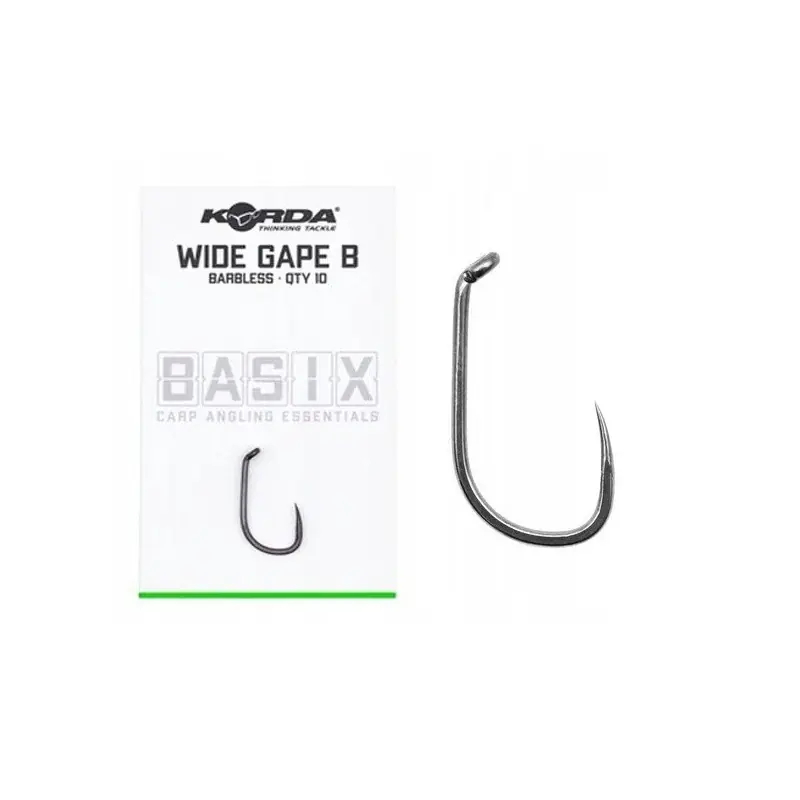 Haczyk Korda Basix Wide Gape Barbless 8 - Już w sprzedaży