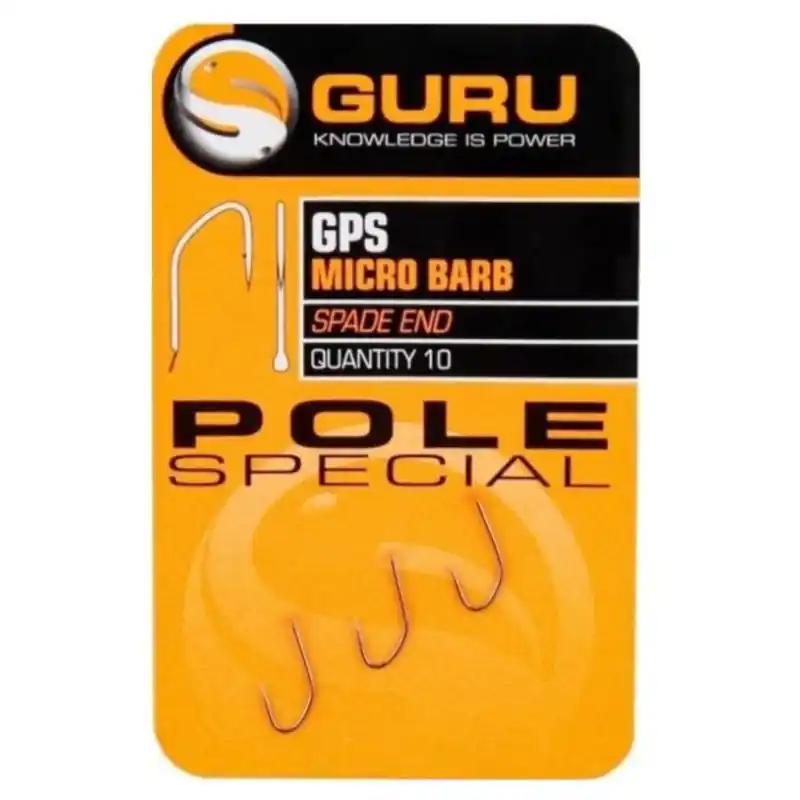 Zostało tylko kilka sztuk - Haczyki Guru GPS Micro Barb Spade End Pole Special 20